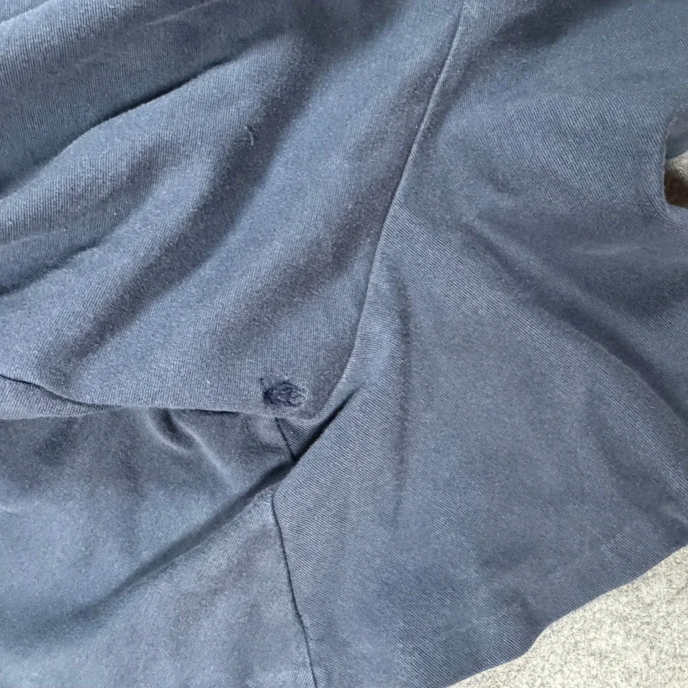 Polo Ralph Lauren Dress Girls 6 Navy Blue Drop Waist Peplum Sleeveless Jersey